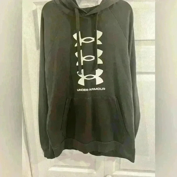 Under Armour Other - Under Armour Rival fleece Multilogo Hoodie. Army green in Perfect condition